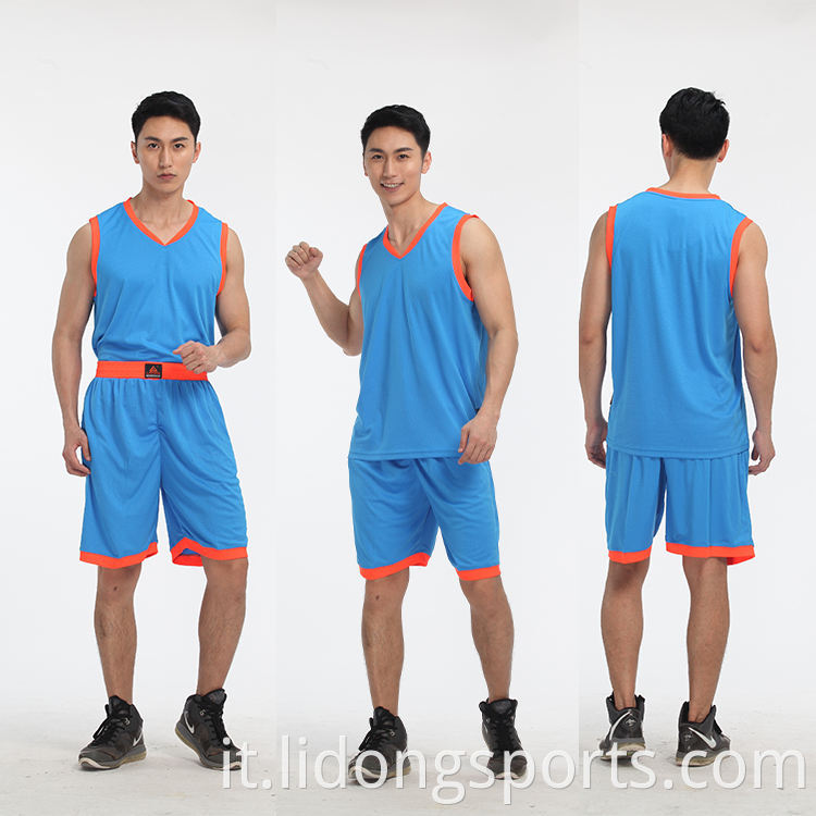 Maglie da basket personalizzate a buon mercato Reversibile Basketball Jersey Uniform Design